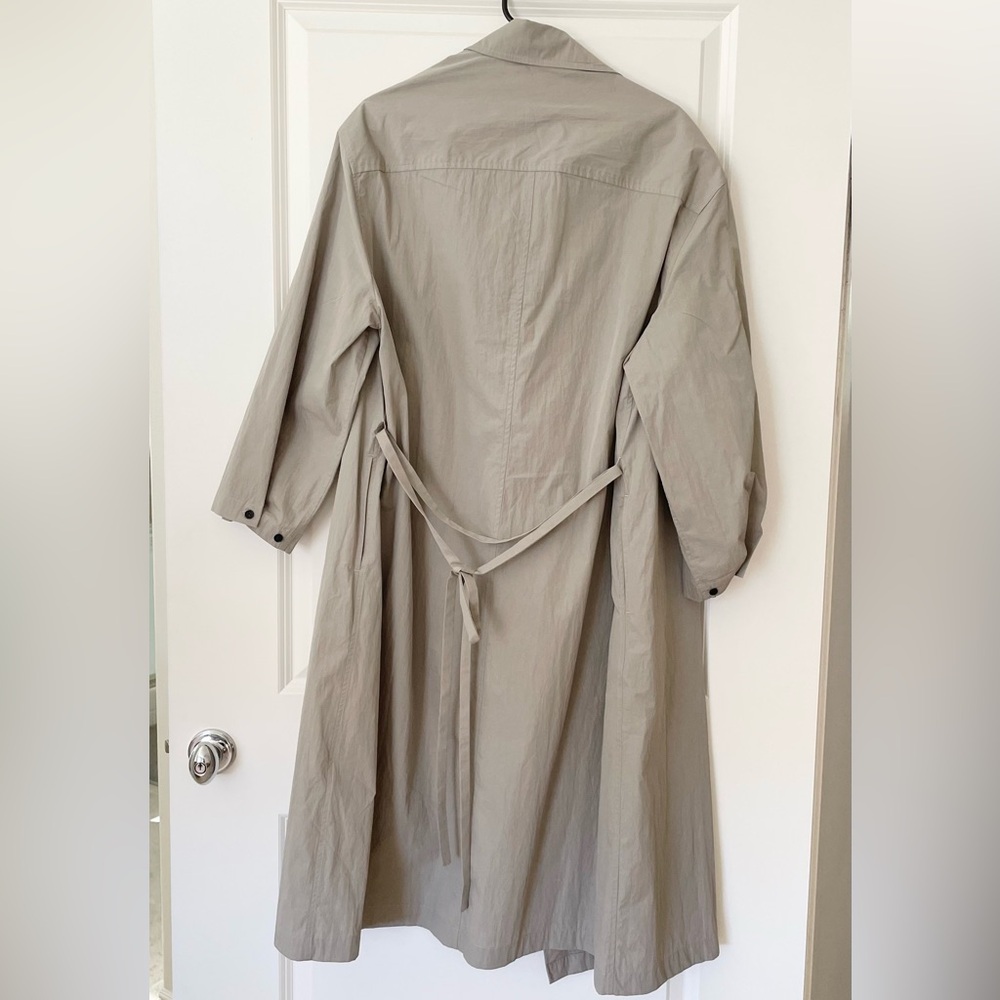 ZUM oversized Lightweight Neutral Trench Coat S - Picture 8 of 10